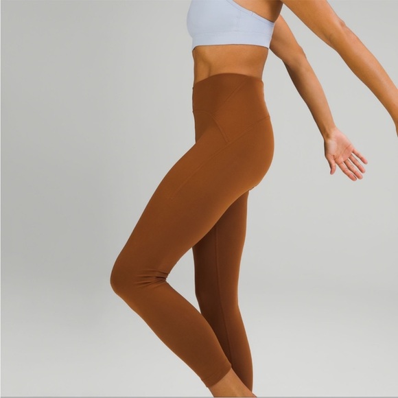 NWT Lululemon Instill HR tight 25" Leggings in Copper Brown - Picture 1 of 12